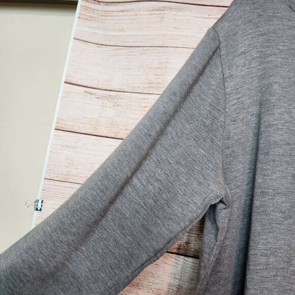 New TORRID 2X Heather Grey Sleep Lounge Sweatshirt Lips Heart Print Super Soft - Picture 11 of 15